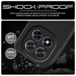 Back Cover for Redmi Note 14 Pro Plus 5G | Ultra Slim Soft Rubberised Case | Inner Velvet Fabric Lining | Matte Silicone Flexible Mobile Case | Camera Protection - Black - Image 6