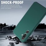 Back Cover for Samsung Galaxy M56 5G | Galaxy F56 5G | Ultra Slim Soft Rubberised Case | Inner Velvet Fabric | Matte Silicone Flexible Mobile Case | Camera Protection - Green - Image 3