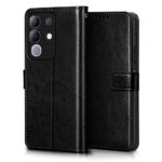 Shock Proof Flip Cover Back Case for Vivo T4X 5G | Magnetic Wallet Leather Case with Stand - Image 2