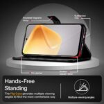 Shock Proof Flip Cover Back Case for Infinix Smart 9 Hd | Magnetic Wallet Leather Case with Stand - Image 5