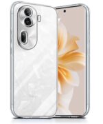 kelpuj Crystal Clear Transparent Back Case Cover for Oppo Reno 11 Pro 5G | Full Device & Camera Protection Shockproof TPU Silicone Back Cover Case Transparent - Image 4