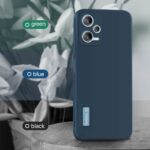 kelpuj Slim Ultra Soft Rubberised Back Cover for Redmi Note 12 5G | Poco X5 5G | Inner Velvet Fabric Lining | Matte Silicone Flexible Camera Protection Back Case  Blue - Image 6