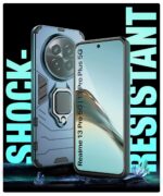 Shock Proof Back Case Mobile Cover for Realme 13 Pro 5G | Realme 13 Pro Plus 5G | Back Cover Case (Tough Armor | Hybrid PC + TPU | Ring Holder & in-Built Kickstand | Blue) - Image 6