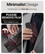 Shock Proof Clear Protective Back Case for Vivo V29e 5G - AirEDGE Technology | 360 Degree Camera Protection | Transparent Hybrid Back Case Mobile Cover - Black - Image 4