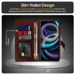 Shock Proof Flip Cover Back Case for Mi Redmi A3 | Magnetic Wallet Leather Case with Stand - Image 6