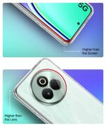 Transparent Back Cover Case for Realme P3 Pro 5G | Raised Bumps for Full Device & Camera Protection Shockproof TPU Silicone Back Case Mobile Cover Transparent - Image 5