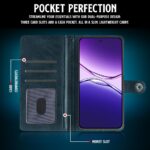 Shock Proof Flip Cover Back Case for Oppo F29 5G | Magnetic Wallet Leather Case with Stand - Image 3