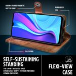 Shock Proof Flip Cover Back Case for Xiaomi Mi Redmi 9 | Magnetic Wallet Leather Case with Stand - Image 8