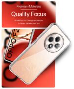 Transparent Back Cover Case Compatible with Oppo F27 5G Shockproof TPU Silicone Mobile Cover with Raised Bumps for Full Body & Camera Protection Clear/Transparent - Image 6