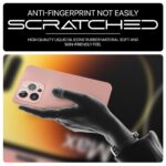 Back Cover for Apple iPhone 14 Pro Max | Ultra Slim Soft Rubberised Case | Inner Velvet Fabric Lining | Matte Silicone Flexible Mobile Case | Camera Protection - Baby Pink - Image 8