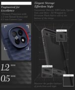 Back Cover for Oppo F29 Pro 5G with Hexa Cube Design | Ultra Slim Soft Rubberised Case | Inner Velvet Fabric | Matte Silicone Flexible Mobile Case | Camera Protection - Blue - Image 4