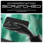 kelpuj Back Cover for Mi Redmi 13 5G | Poco M6 Plus 5G | Ultra Slim Soft Rubberised Case | Inner Velvet Fabric Lining | Matte Silicone Flexible Mobile Case | Camera Protection - Black - Image 8