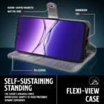 Shock Proof Flip Cover Back Case for Oppo A5 Pro 5G | Magnetic Wallet Leather Case with Stand - Image 5