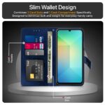 Shock Proof Flip Cover Back Case for Samsung Galaxy A06 | Magnetic Wallet Leather Case with Stand - Image 3