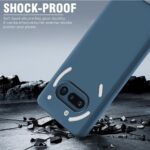 Back Cover for Nothing Phone 3a 5G | Ultra Slim Soft Rubberised Case | Inner Velvet Fabric Lining | Matte Silicone Flexible Mobile Case | Camera Protection - Blue - Image 4