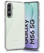 Transparent Back Cover Case for Samsung Galaxy M56 5G | Galaxy F56 5G | Raised Bumps for Full Device & Camera Protection Shockproof TPU Silicone Mobile Case Transparent - Image 2