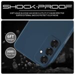 Back Cover for Samsung Galaxy A16 5G | Ultra Slim Soft Rubberised Case | Inner Velvet Fabric Lining | Matte Silicone Flexible Mobile Case | Camera Protection - Blue - Image 4