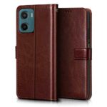 Shock Proof Flip Cover Back Case for Motorola Moto G05 | Magnetic Wallet Leather Case with Stand - Image 3