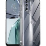 kelpuj Crystal Clear TPU Back Case for Compatible with Motorola Moto G62 5G | Flexible Shockproof Cover with Cushioned Edges Transparent