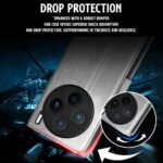 Shock Proof Flip Cover Back Case for Vivo X200 5G | Magnetic Wallet Leather Case with Stand - Image 8