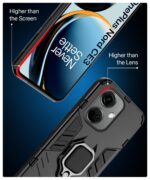 Shock Proof Back Case Mobile Cover for OnePlus Nord CE 3 5G | Bumper Back Cover Case (Tough Armor | Hybrid PC + TPU | Full Protection with Ring Holder & in-Built Kickstand | Black) - Image 5