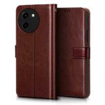 Shock Proof Flip Cover Back Case for Vivo T3X 5G | Magnetic Wallet Leather Case with Stand - Image 4