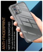 kelpuj Crystal Clear Transparent Back Case for Compatible with Motorola Edge 30 Fusion 5G | Shockproof Flexible TPU Silicone Cover | Full Body & Camera Protection Transparent - Image 7