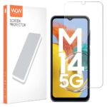 Unbreakable Nano Film Glass Screen Protector for Samsung Galaxy M14 5G [ Flexible Like a Screen Guard, Harder Than a Tempered Glass ]  Pack of 2 Clear - Image 2