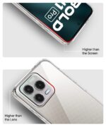 Transparent Back Cover Case for Lava Bold N1 Pro | Raised Bumps for Full Device & Camera Protection Shockproof TPU Silicone Back Case Mobile Cover Transparent - Image 5