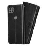 Shock Proof Flip Cover Back Case for Motorola Moto G 5G | Magnetic Wallet Leather Case with Stand - Image 2