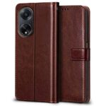 Shock Proof Flip Cover Back Case for Oppo F23 5G | Magnetic Wallet Leather Case with Stand - Image 2