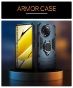 Shock Proof Back Case Mobile Cover for Realme Narzo 60X 5G | 11 5G | 11X 5G | C67 5G | Back Cover Case (Tough Armor | Hybrid PC + TPU | Ring Holder & in-Built Kickstand | Blue) - Image 4