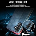 Shock Proof Flip Cover Back Case for Samsung Galaxy M36 5G | Magnetic Wallet Leather Case with Stand - Image 4