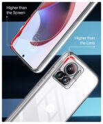kelpuj Crystal Clear Transparent Back Case for Compatible with Motorola Edge 30 Ultra 5G | Shockproof Flexible TPU Silicone Cover | Full Body & Camera Protection Transparent - Image 5