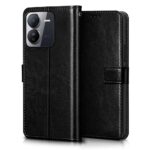 Shock Proof Flip Cover Back Case for Iqoo Z9 5G | Magnetic Wallet Leather Case with Stand - Image 4