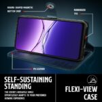 Shock Proof Flip Cover Back Case for Oppo K13X 5G | Magnetic Wallet Leather Case with Stand - Image 5