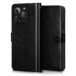 Shock Proof Flip Cover Back Case for Lava Yuva 3 5G | Magnetic Wallet Leather Case with Stand - Image 2