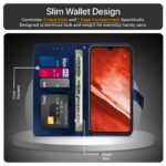 Shock Proof Flip Cover Back Case for Samsung Galaxy M36 5G | Magnetic Wallet Leather Case with Stand - Image 4