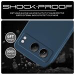 kelpuj Back Cover for 1+ OnePlus Nord 4 5G | Ultra Slim Soft Rubberised Case | Inner Velvet Fabric Lining | Matte Silicone Flexible Mobile Case | Camera Protection - Blue - Image 6