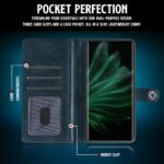 Shock Proof Flip Cover Back Case for Realme P2 Pro 5G | Magnetic Wallet Leather Case with Stand - Image 4