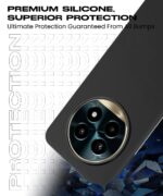 Slim Frameless Back Cover for Realme 13 Pro 5G | Realme 13 Pro Plus 5G | Soft Matte Silicone Flexible Mobile Case & Camera Protection | Ultra Thin Lightweight Design (Black) - Image 6