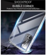 Ultra-Hybrid Armor Bumper Series Back Case Cover for Samsung Galaxy S20 FE 5G | Non-Yellowing Transparent Back | Camera Protection Back Cover Case | Shockproof Slim Cover - Transparent - Image 8