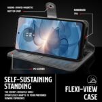 Shock Proof Flip Cover Back Case for Motorola Moto G24 Power 5G | Magnetic Wallet Leather Case with Stand - Image 8