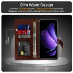 Shock Proof Flip Cover Back Case for Oppo Reno 13 Pro 5G | Magnetic Wallet Leather Case with Stand - Image 6