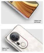 Transparent Back Cover Case for Vivo T4 Ultra | Raised Bumps for Full Device & Camera Protection Shockproof TPU Silicone Back Case Mobile Cover Transparent - Image 5