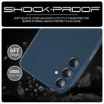 Back Cover for Samsung Galaxy M35 5G | Ultra Slim Soft Rubberised Case | Inner Velvet Fabric Lining | Matte Silicone Flexible Mobile Case | Camera Protection - Blue - Image 6