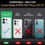 Shock Proof Flip Cover Back Case for Xiaomi Mi Redmi Note 13 Pro 5G | Magnetic Wallet Leather Case with Stand - Image 2