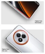 Transparent Back Cover Case for Realme Narzo 80 Pro 5G | Raised Bumps for Full Device & Camera Protection Shockproof TPU Silicone Back Case Mobile Cover Transparent - Image 5