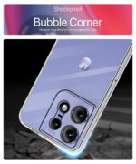 Crystal Clear Transparent Back Case Cover for Motorola Moto Edge 50 Pro | Full Device & Camera Protection Shockproof TPU | Flexible Silicone Back Cover Case Transparent - Image 8