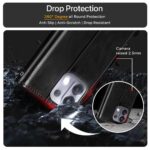 Shock Proof Flip Cover Back Case for Oppo K13 5G | Magnetic Wallet Leather Case with Stand - Image 4